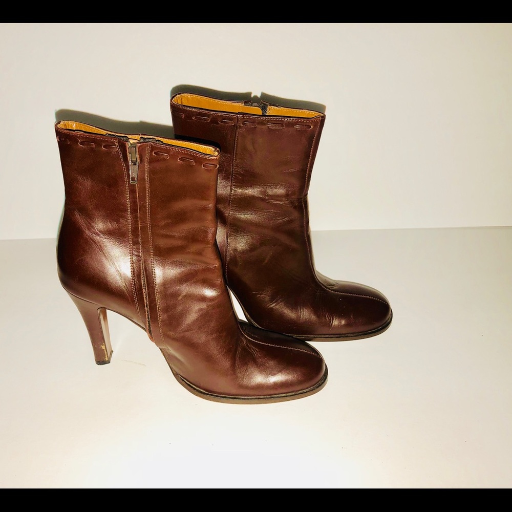 J.crew women’s leather heeled boots